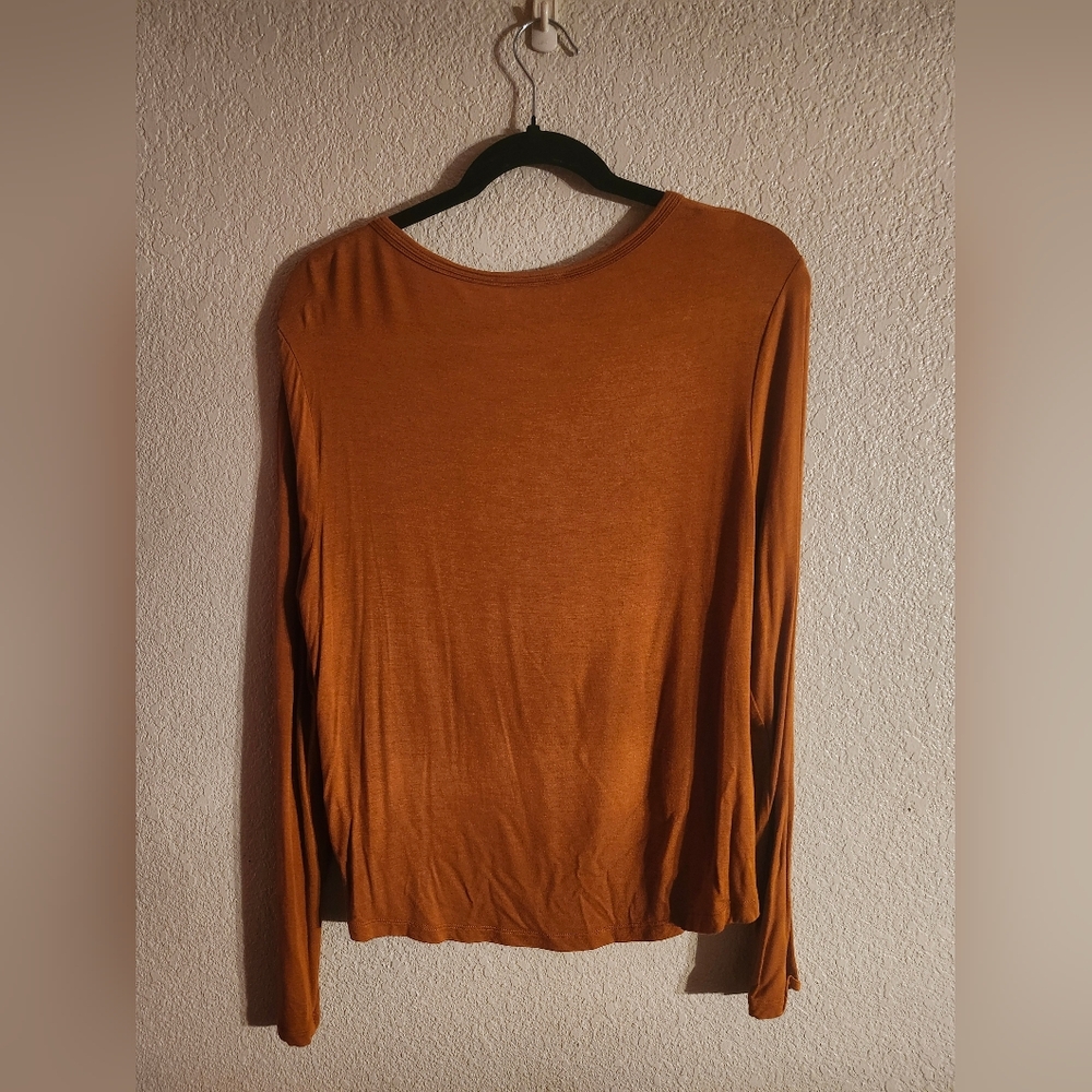 🥕NWOT Double Zero "Gotta Have It Longsleeve Top" Cinnamon or Carrot🥕 • Large🥕 - Picture 8 of 8